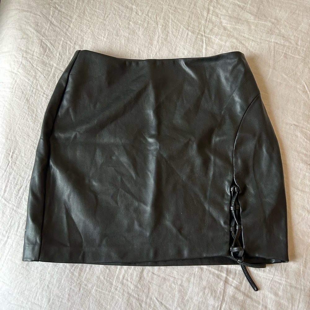 ASTR Atwell Leather Skirt